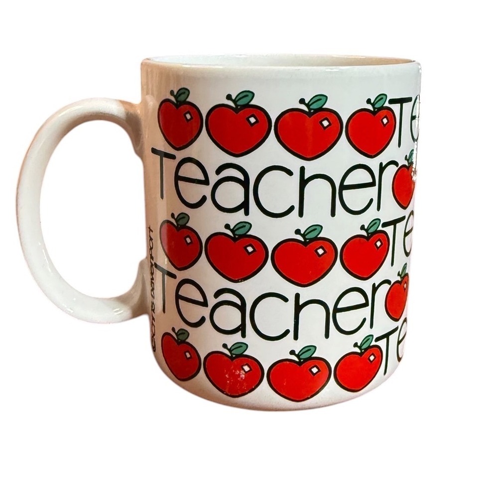 Chris Davenport Teacher Coffee Mug 1986 Apples‎